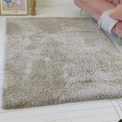 Abbildung von my home Hochflor Teppich &quot;Saul&quot;, rechteckig, 50 mm Höhe, dichter weicher Langflor, Shaggy, uni farben, Wohnzimmer