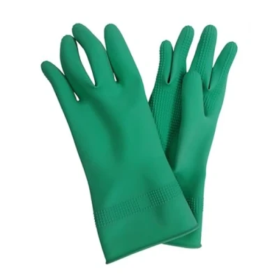 Abbildung von Gummihandschuhe 595 m. Noppen medium 7.5 8 grün, Zubehör, An und Ausziehhilfen