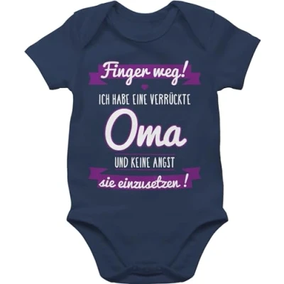 Abbildung von Shirtracer Shirtbody Ich habe eine verrückte Oma Sprüche Baby