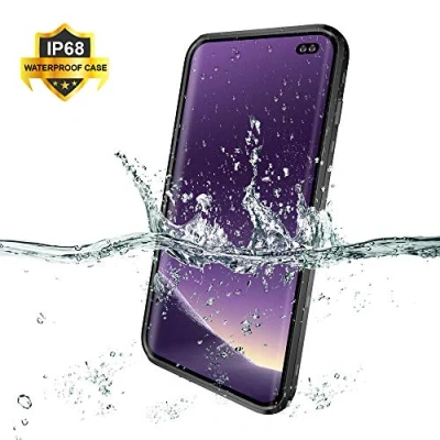 Abbildung von Redpepper IP68 Wasserdicht Hülle für Samsung Galaxy S10+ 6,4 Zoll Schlank Stoßfest Staubdicht Ganzkörper Versiegelt Unterwasser TPU PC Robust Schutz Case, Unterstützt Wireless Charging