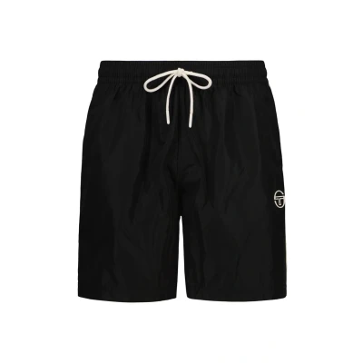 Abbildung von Sergio Tacchini Positano Badeshorts, Herren, Größe: Large, Black wood ash