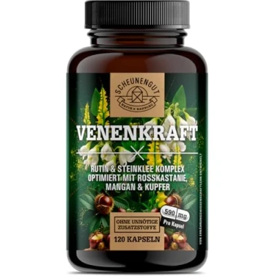 Abbildung von Scheunengut® VENENKRAFT  bioverfügbarer Rutin &amp; Steinklee 120 St