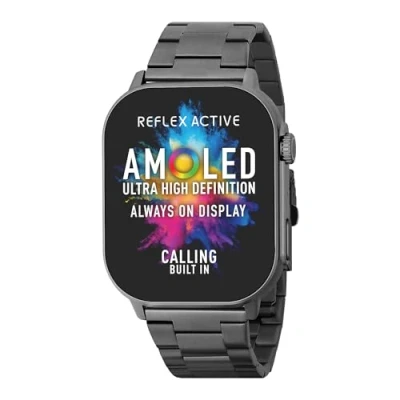 Abbildung von Reflex Active Reihe 29 Amoled Smartwatch für Herren mit 5,2 cm Touchscreen, Herzfrequenzmesser, Blutsauerstoff, IP68 wasserdicht, Fitness Tracking iOS, Android