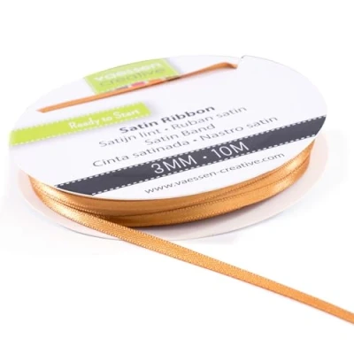 Abbildung von Vaessen Creative Satinband 3mmx10m Bronze