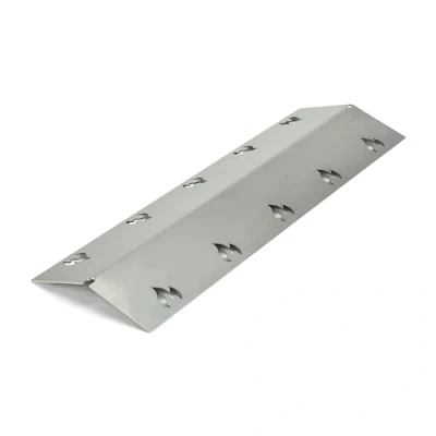 Abbildung von Grillrost.com Das Original Edelstahl Brennerabdeckung 375x120mm extra stark 1,5mm passend für viele Grills