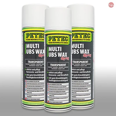 Abbildung von Petec_bundle 3X PETEC Multi UBS Wax Kautschukbasis Spray Dose TRANSPARENT 500 ML 73450