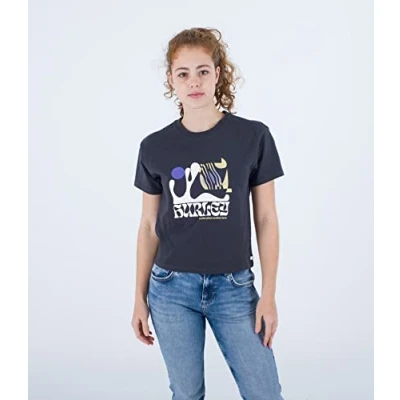Abbildung von Hurley Damen Another Time Tee Tshirt, Dk Stone Grey, L