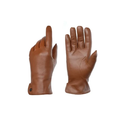 Abbildung von PEARLWOOD Lederhandschuhe &quot;PAM&quot;, (1 Paar), weiches Fleece Innenfutter, Temperaturregulierend, Seitenschlitz