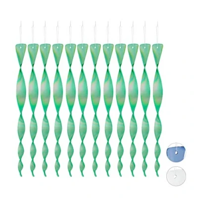 Abbildung von relaxdays Gartenzaun Vogelabwehr Spirale 12er Set, B