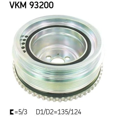 Abbildung von SKF VKM 93200 Kurbelwellenriemenscheibe 135 / 124 8 FIAT: Doblo II Kasten Kombi, I Linea