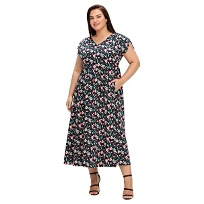 Abbildung von Sheego Jerseykleid, Damen, Größe: 50, Schwarz gemustert