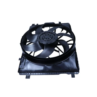Abbildung von MAXGEAR AC230108 Lüfter 481 12 600 mit Kühlerlüfterrahmen (Zarge), bürstenloser Motor Steuergerät MERCEDES BENZ: E Klasse T modell