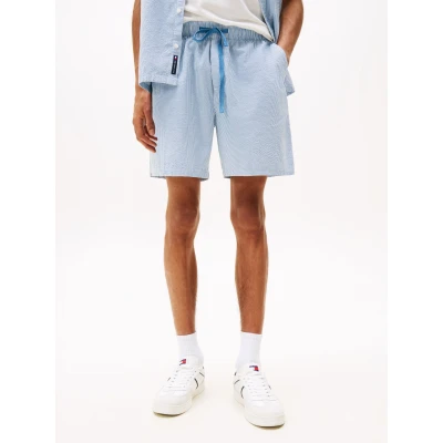 Abbildung von Tommy Jeans TJM Seersucker Beach Shorts Colorado blue, Herren, Größe: 46, blue