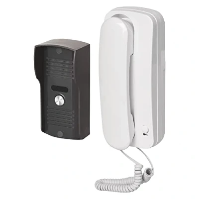 Abbildung von EMOS Audio Türsprechanlage Set zur Aufputzmontage, Elegantes Design, Kit/Gegensprechanlage mit Türöffner Möglichkeit, einfach zu bedienen