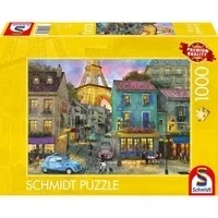 Abbildung von Schmidt Spiele Puzzle 1000 Teile In den Straßen von Paris 59780, Puzzleteile