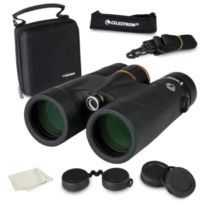 Abbildung von Celestron 71390 Regal ED 8x42 Fernglas für Natur und Vogelbeobachtungen, phasen dielektrisch beschichtete BaK 4 Prismen, vollvergütete Linsen, Nahfokus von 2,5 m