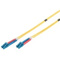 Abbildung von DIGITUS DK 2933 05 Glasfaserkabel OS2 5 m LC zu Duplex LWL Kabel 1/10 Gbit/s SM Singlemode Glasfaser LAN Fasertyp: 9/125 µ Gelb (Yellow)