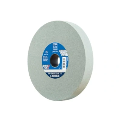 Abbildung von PFERD Schleifbockscheibe CARBIDE, 200x30x32mm, SiC 120, 39008458 Weiche, aggressive Schleifscheibe für harte Materialien, z. B. Hartmetall, mit Reduzierhülsen (25/20/16mm)