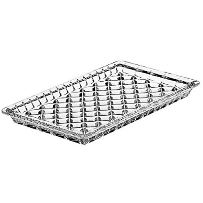 Abbildung von CRISTALICA Butterplatte Servierplatte Glasteller Diamond Imperail 19cm Bleikristall