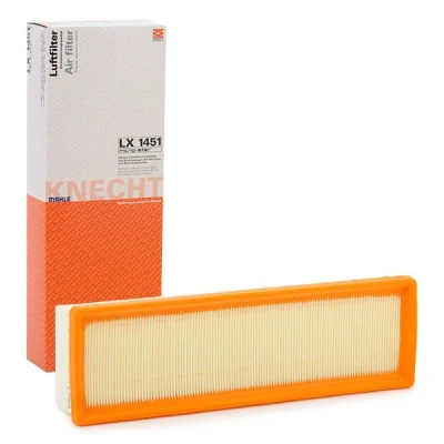 Abbildung von MAHLE ORIGINAL LX 1451 Luftfilter 57,3 102 335,0 Filtereinsatz CITROËN: Berlingo / First I, C3 I Schrägheck, II