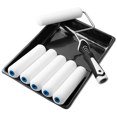 Abbildung von Mister Rui Farbroller Set, Schaumwalzen Set 6 Zoll, Schaumstoff Mit Hoher Dichte, der Allen Farben Verwendet Wird für Malerei und Renovierung von Haushaltsprojekt