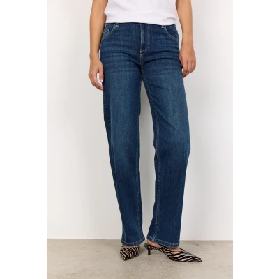 Abbildung von Soyaconcept Jeans Straight Leg, Damen, Größe: 31x31, Dark blue denim