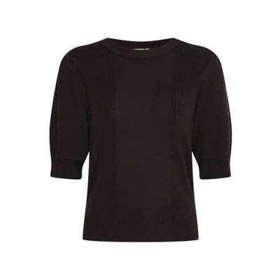 Abbildung von ICHI Ihboston Tshirt basic, Damen, Größe: Small, Black