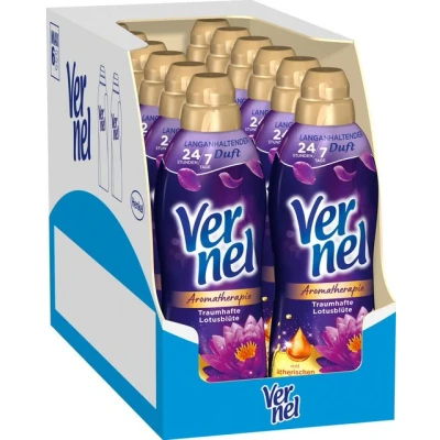 Abbildung von Vernel Aromatherapie Traumhafte Lotusblüte 12 x 37 WL (444WL) Weichspüler (Vorratspack, [12 St. mit ätherischen Ölen)