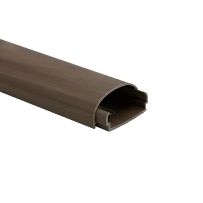 Abbildung von 10m KOMIB Kabelkanal/Kabelkanäle/Kabelführung Verschiedene Größen und Farben Schraubbar 5 x 2m Stangen (Braun Holz Design, 40 20 mm)