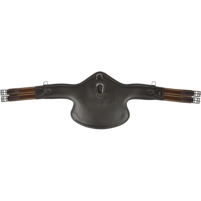 Abbildung von Horka Latzgurt Leder braun/silber 115cm