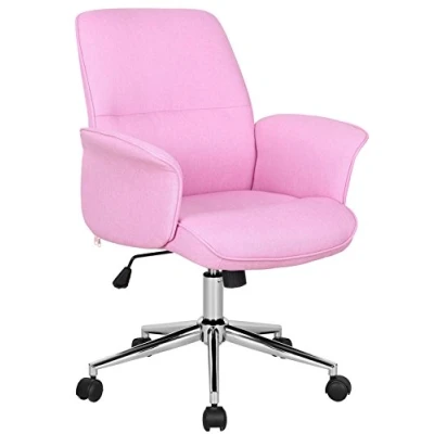 Abbildung von SixBros. Bürostuhl Pink Stoff 0704M/3673