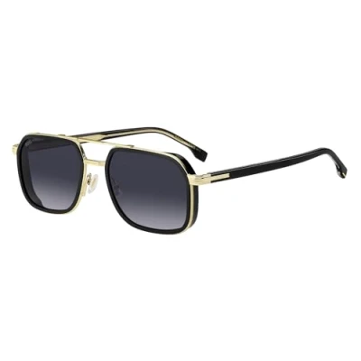 Abbildung von BOSS Sonnenbrille black/goldcoloured, Herren, Größe: 55, Black/gold coloured