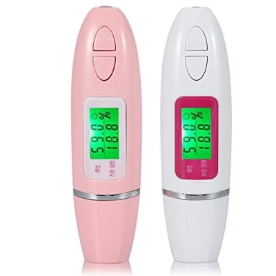 Abbildung von Verrückter Verkauf Digitaler Hauttester,Hautfeuchtigkeit Öl Tester Skin Analyzer, Digitale LCD Anzeige Precision SensorTester Gesichtsfeuchtigkeits Wasser Ölanalysator(Rosa)
