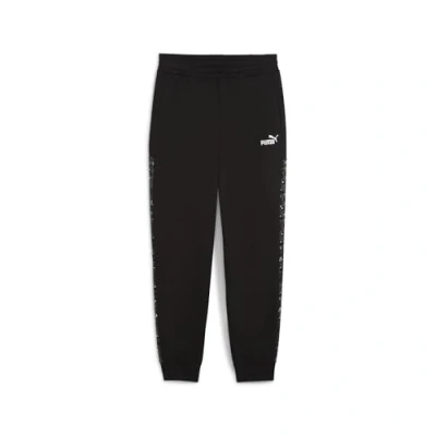 Abbildung von Puma Essentials Comfort High Waist Jogginghose Mit Animal Print Damen Black Größe: XXS