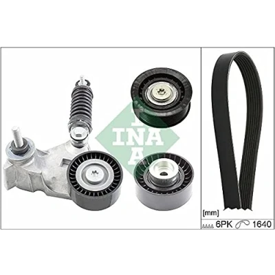 Abbildung von INA 529 0104 10 Keilrippenriemensatz Generatorfreilauf prüfen und ggf. erneuern FORD: MONDEO 3 Kombi, 3, Stufenheck
