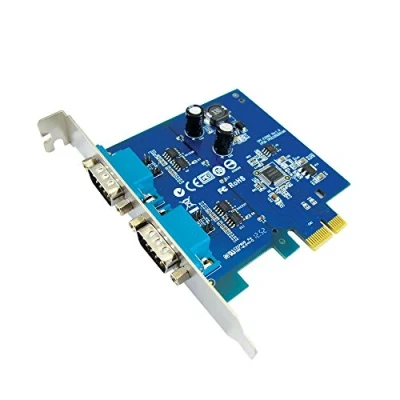 Abbildung von Sunix IPC E2202S 2X Seriell RS 422/485 PCI Express Karte mit Überspannungsschutz (Surge Protection)