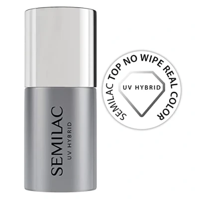 Abbildung von Semilac Top NO WIPE REAL Color FOR UV GEL Polishes Coat, Größe: 7 ml,