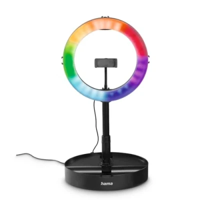 Abbildung von LED RGB Ringleuchte Spotlight FoldUp 102 &quot;, Smartphone Set, faltbar