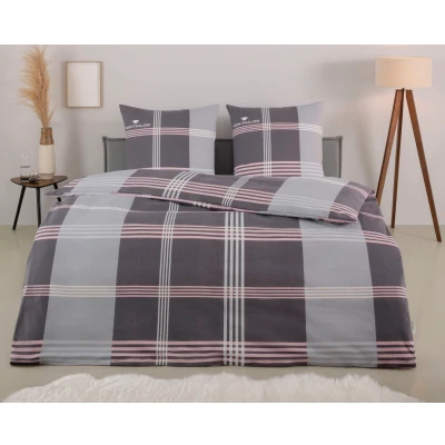Abbildung von TOM TAILOR HOME Bettwäsche &quot;Ole in Gr. 135x200 oder 155x220 cm&quot;, (3 tlg.), karierte aus Baumwolle, mit Reißverschluss