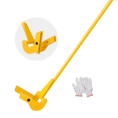 Abbildung von VEVOR Palettenbrecher 114,3cm Lattenheber 907kg Tragfähigkeit Brechstangen Q235 Kohlenstoffstahl Abbruch &amp; Hebelstange inkl.Handschuhe Pallet Buster Universalkonstruktion