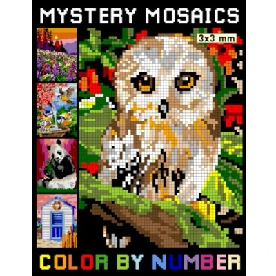 Abbildung von Mystery Mosaics Color By Number: Quest Extreme Challenges with Hidden Pictures for Stress Relief, Great Pixel Art Coloring Book Teens and Adults