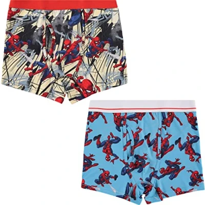 Abbildung von Marvel Herren Comics Boxershorts X Men Wolverine Unterwäsche 2er Pack Boxershorts, Spiderman Multi, M