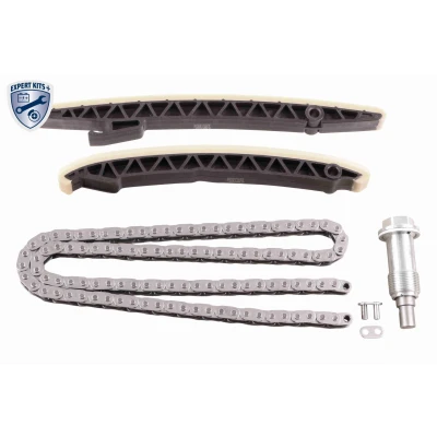 Abbildung von VAICO V30 10011 BEK Steuerkettensatz mit Gleitschienen, Kettenspanner für Nockenwelle Simplex, Kettenschloss SMART: Forfour I