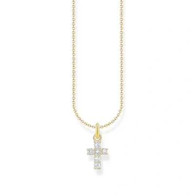Abbildung von THOMAS SABO Kette mit Anhänger Kreuz Anhänger, KE2226 051 9 L45V, 414 14 Zirkonia (synth)