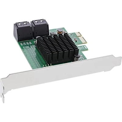 Abbildung von InLine® Schnittstellenkarte, 4X SATA 6Gb/s Controller, PCIe 2.0 (PCI Express)