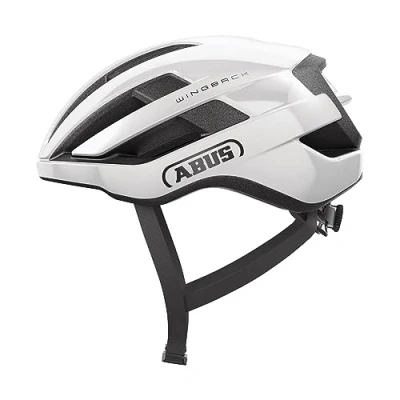 Abbildung von ABUS Rennradhelm WingBack einfacher Roadhelm für sportliches Fahren im Alltag und in der Freizeit Erwachsene Jugendliche Weiß, Größe M