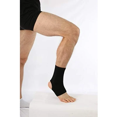 Abbildung von Antar AT53015 Polyester Sprunggelenkbandage, schwarz, 30 g