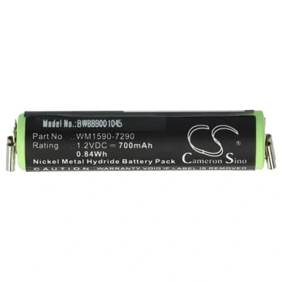Abbildung von vhbw Akku kompatibel mit Wella Contura HS40, HS60, HS61 Rasierer (700 mAh, 1,2 V, NiMH)