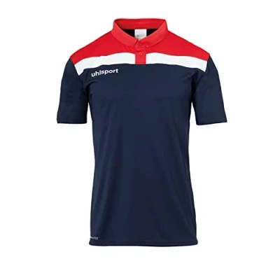 Abbildung von uhlsport Herren Offense 23 Polo Shirt Poloshirt, Marine/Rot/Weiß, L