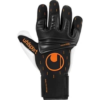 Abbildung von uhlsport Fingerhandschuh, Herren, Größe: 10.5, Schwarzweissorange